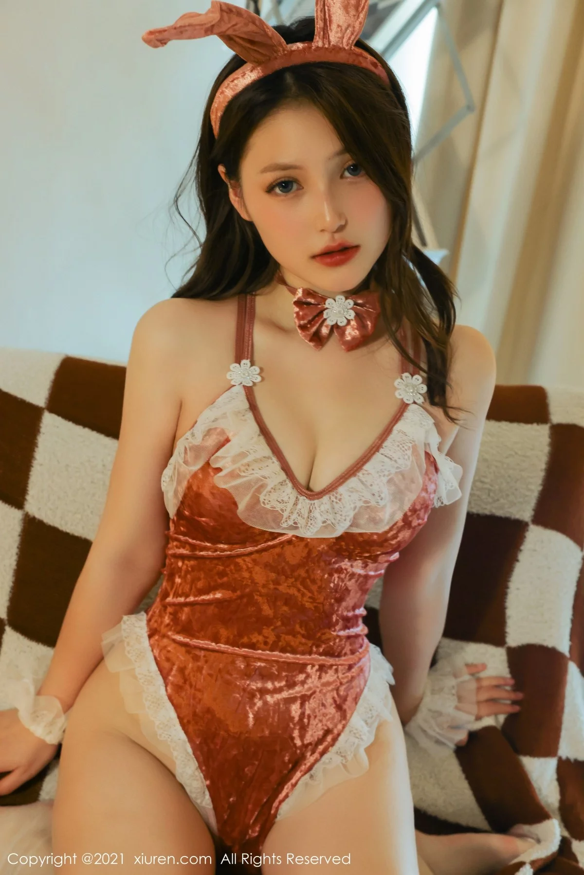 [[XiuRen秀人网]秀人网]No.4340_模特兔妹妹圣诞节主题私房性感高叉连体衣配蕾丝袜迷人诱惑写真53P