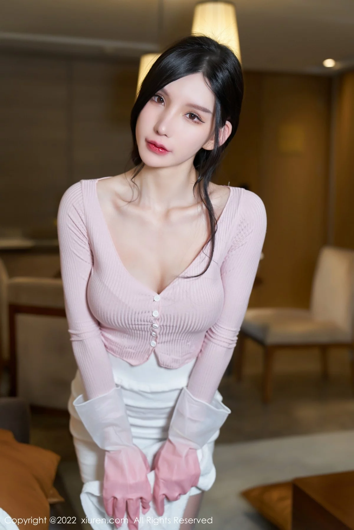 [[XiuRen秀人网]秀人网]No.4468_女神周于希Sally女佣角色主题粉色情趣服饰秀惹火身材诱惑写真81P