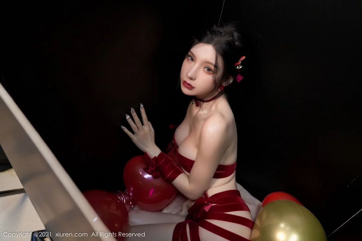 [[XiuRen秀人网]秀人网]No.4385_女神周于希Sally圣诞主题性感红色丝带裹身秀火辣身材诱惑写真90P