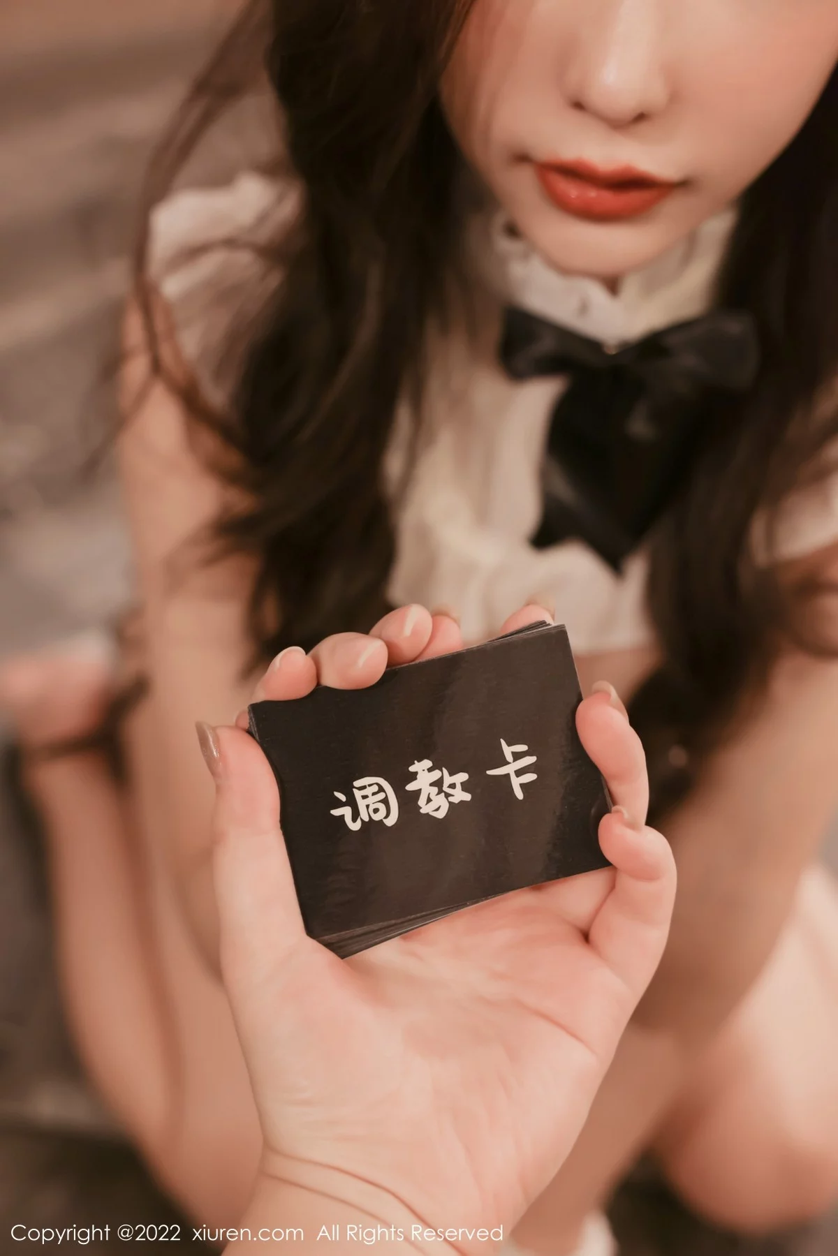 [[XiuRen秀人网]秀人网]No.4650_模特尹甜甜私房性感黑色女仆装情趣捆绑秀完美身材诱惑写真57P