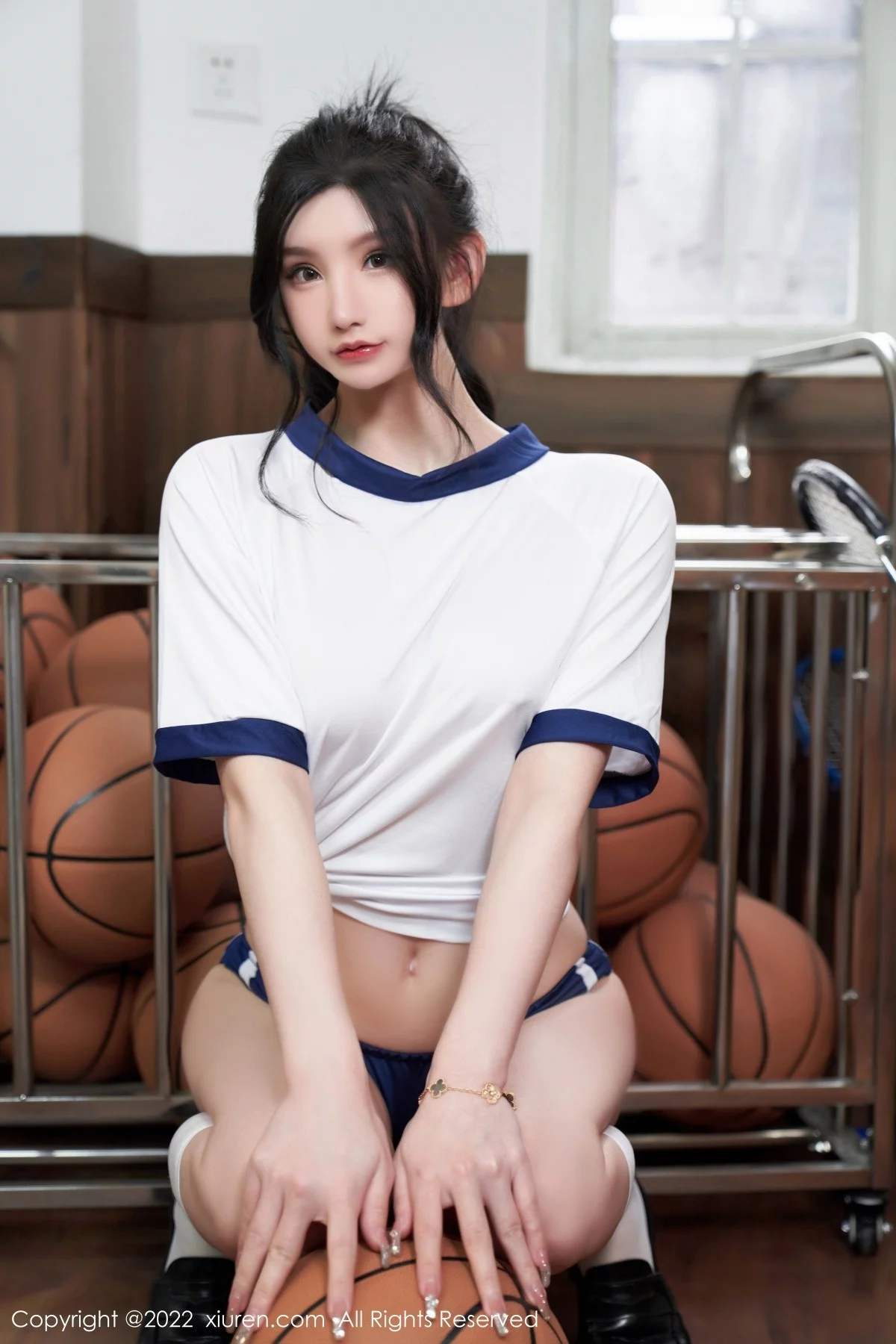 [[XiuRen秀人网]秀人网]No.5104_模特周于希Sally教室里性感白色体操服秀完美身材迷人诱惑写真72P
