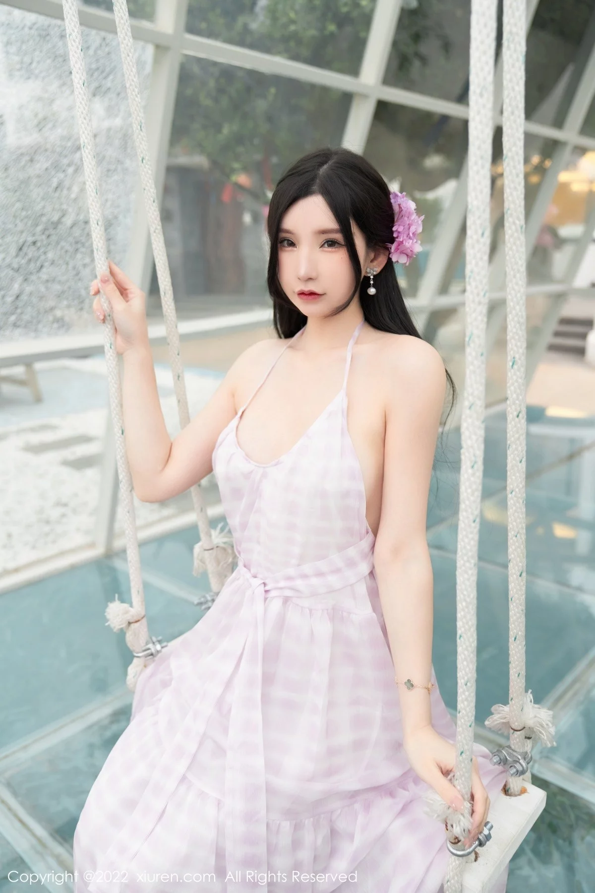[[XiuRen秀人网]秀人网]No.5207_女神周于希Sally心愿旅拍脱连衣长裙露性感白色网纱内衣诱惑写真79P