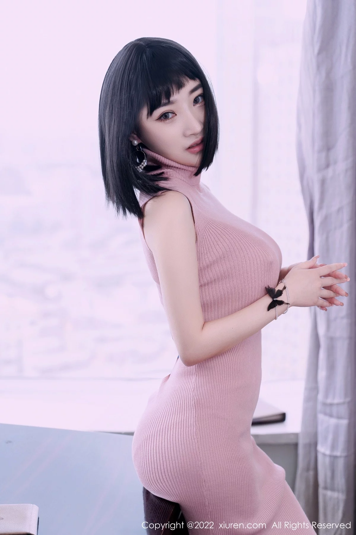 [[XiuRen秀人网]秀人网]No.5192_模特西门小玉私房脱性感针织长裙露肉色连体内衣迷人诱惑写真67P