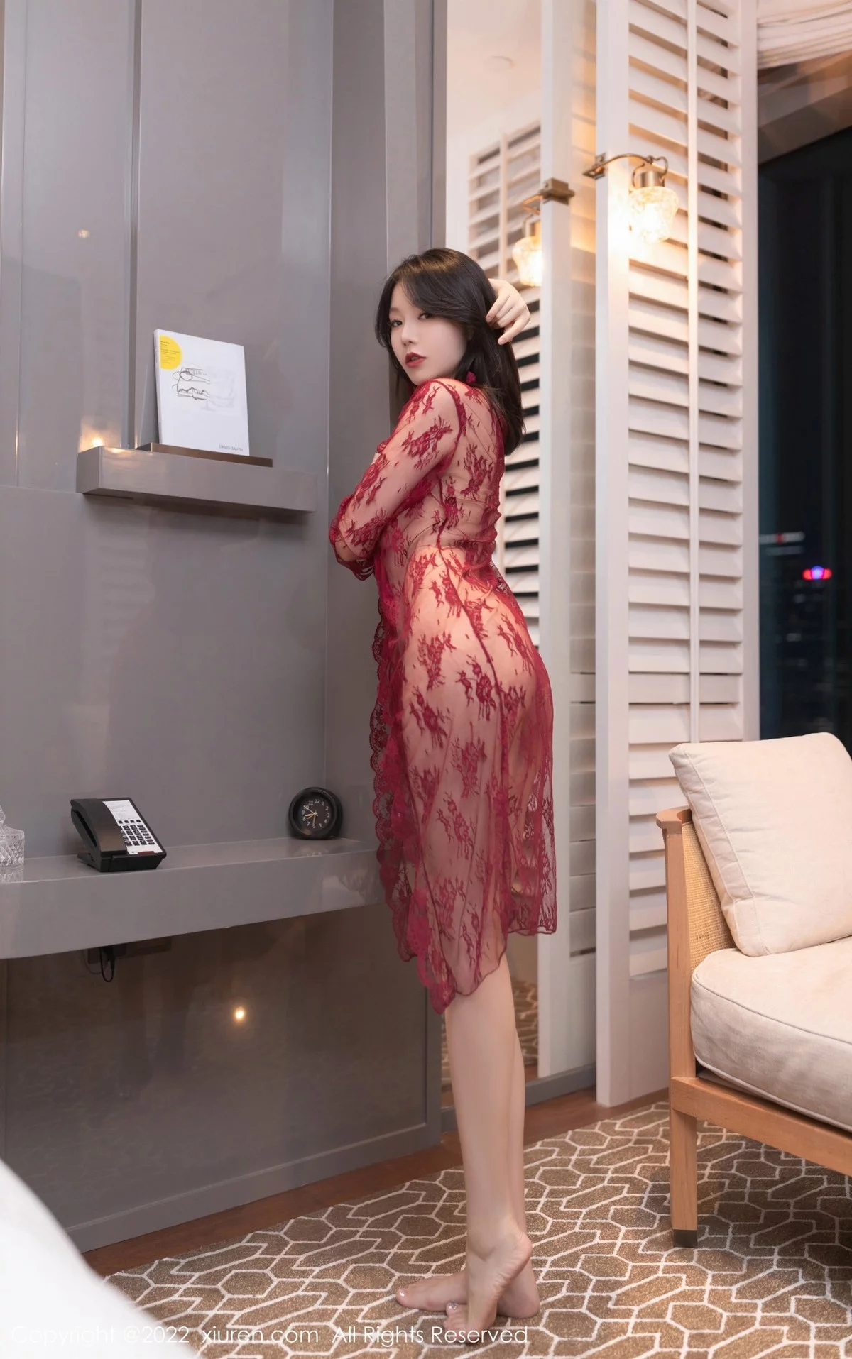 [[XiuRen秀人网]秀人网]No.5371_模特安然anran云南旅拍红色轻透情趣服配蕾丝袜撩人诱惑写真85P