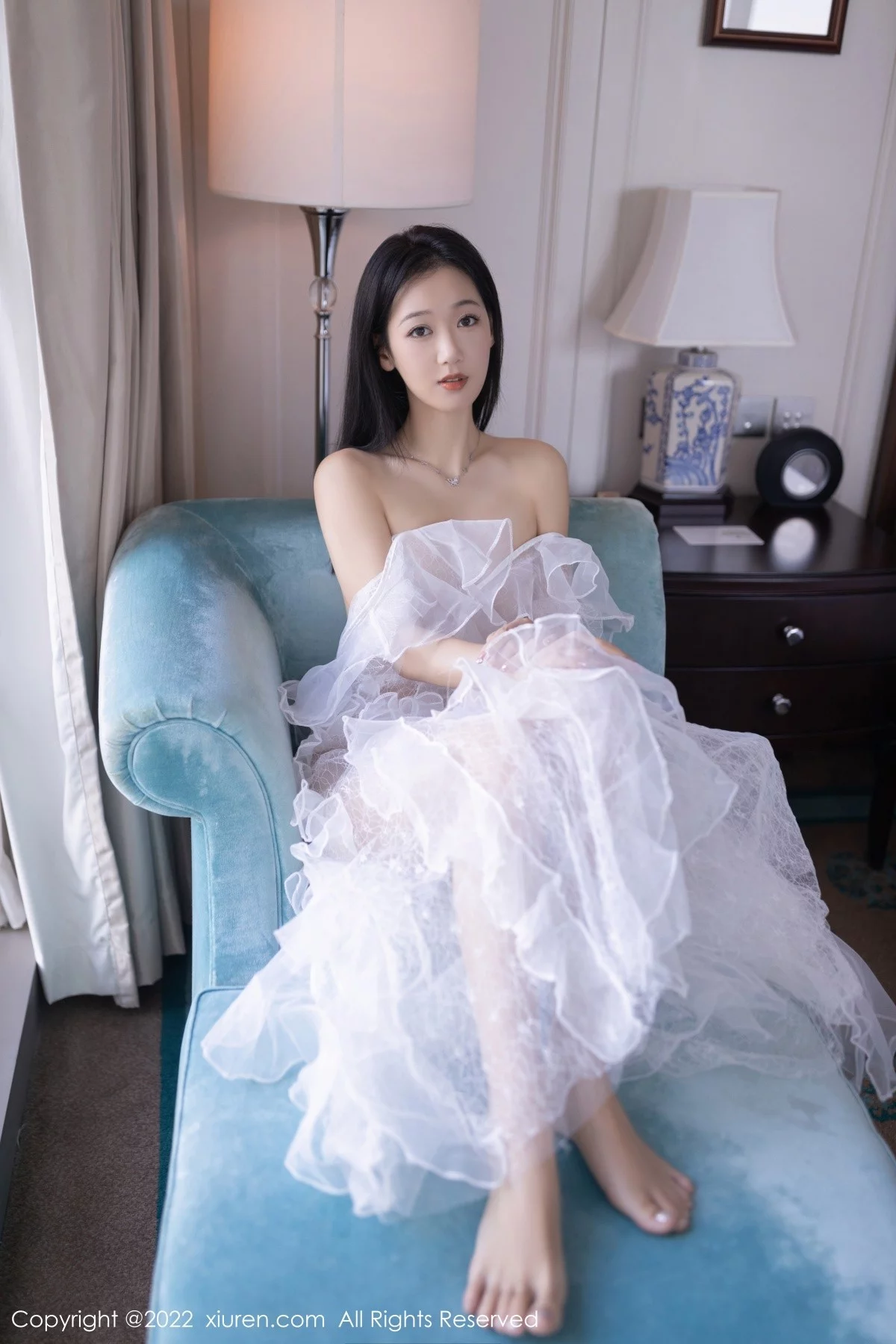 [[XiuRen秀人网]秀人网]No.5380_模特唐安琪性感真空白色轻透婚纱裙透视秀火辣身材诱惑写真73P