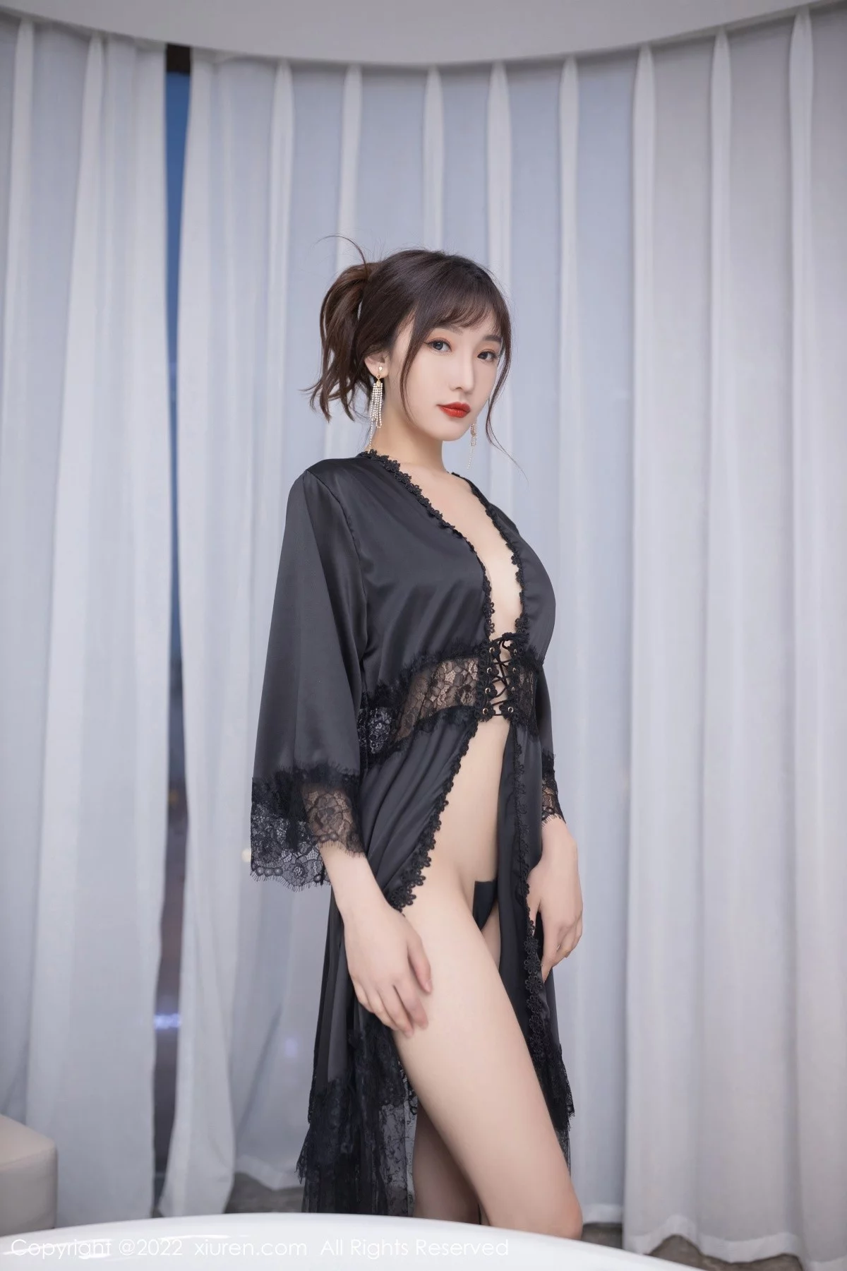 [[XiuRen秀人网]秀人网]No.5389_模特陆萱萱浴缸场景性感黑色情趣服饰秀完美身材惹火诱惑写真64P