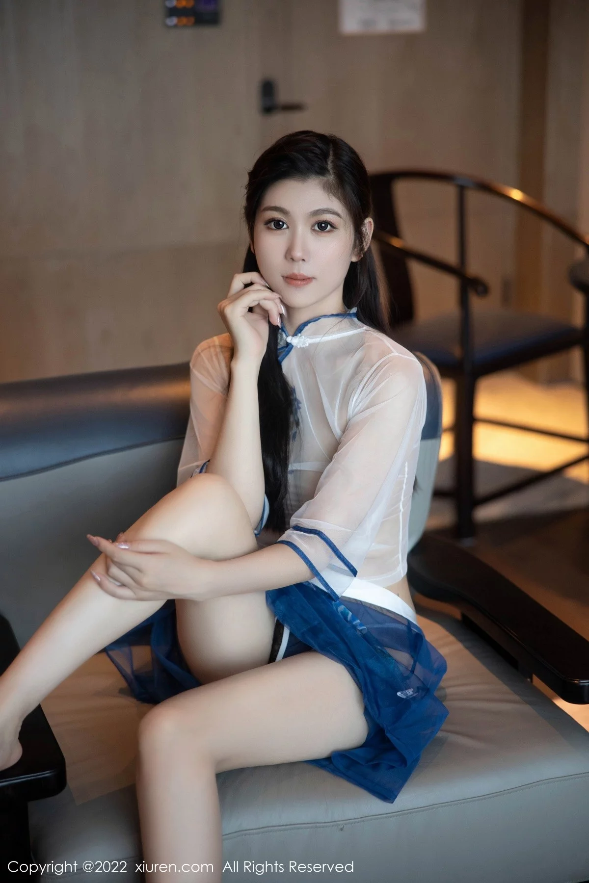 [[XiuRen秀人网]秀人网]No.5401_模特李雅柔182CM白色轻透古装服饰透视秀惹火身材诱惑写真60P