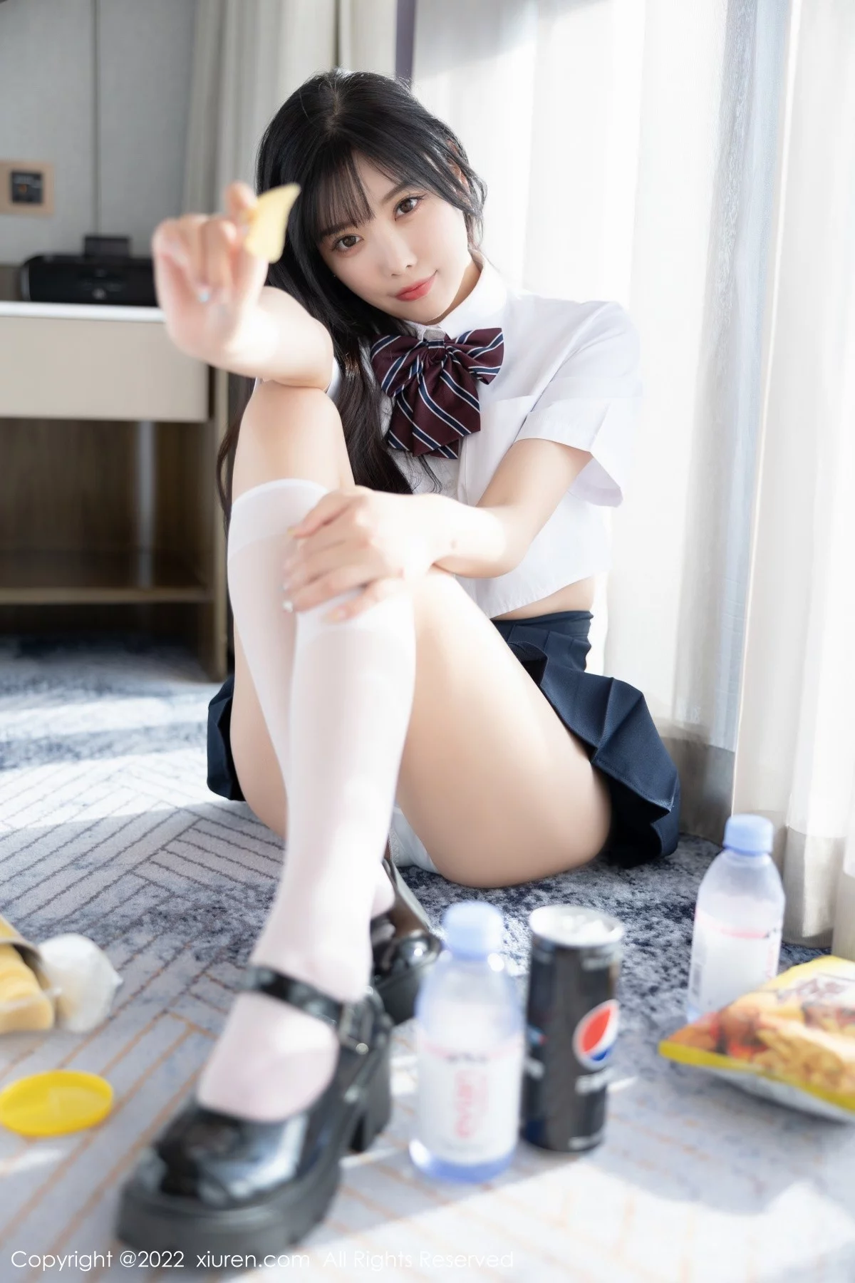 [[XiuRen秀人网]秀人网]No.5338_女神杨晨晨Yome清爽学妹制服露蕾丝内衣秀完美身材诱惑写真82P