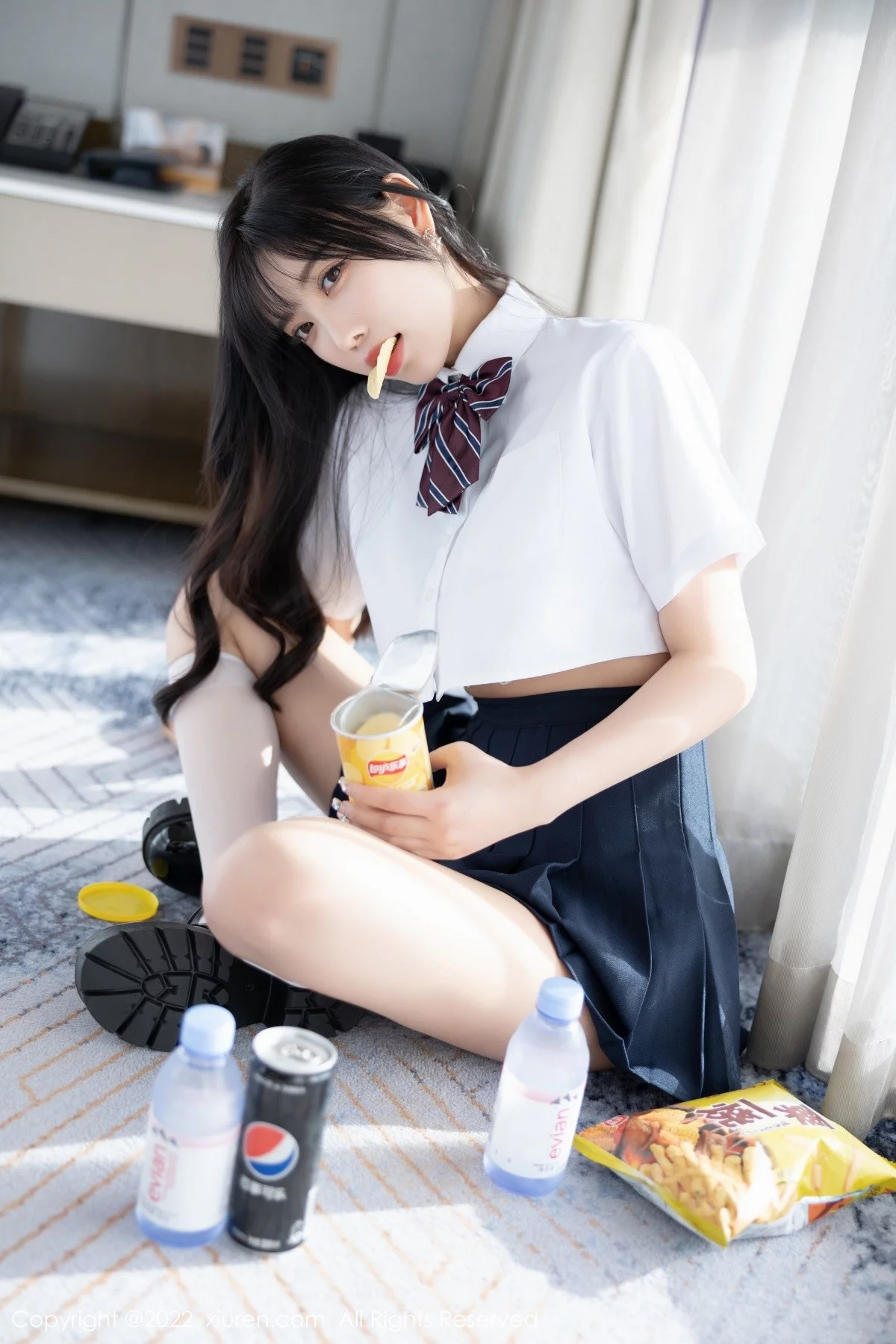 [[XiuRen秀人网]秀人网]No.5338_女神杨晨晨Yome清爽学妹制服露蕾丝内衣秀完美身材诱惑写真82P