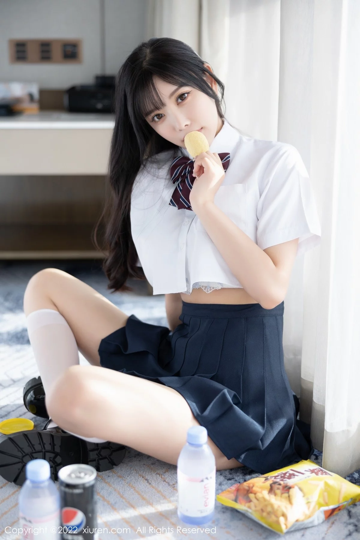 [[XiuRen秀人网]秀人网]No.5338_女神杨晨晨Yome清爽学妹制服露蕾丝内衣秀完美身材诱惑写真82P