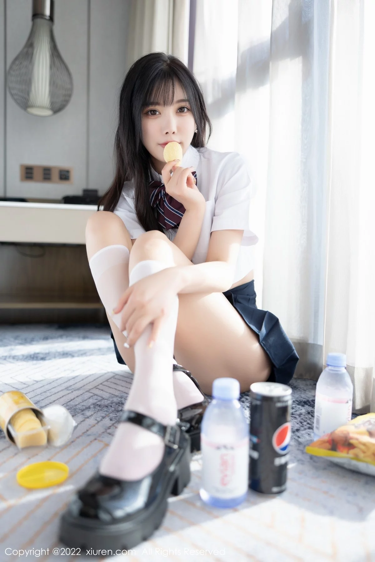[[XiuRen秀人网]秀人网]No.5338_女神杨晨晨Yome清爽学妹制服露蕾丝内衣秀完美身材诱惑写真82P