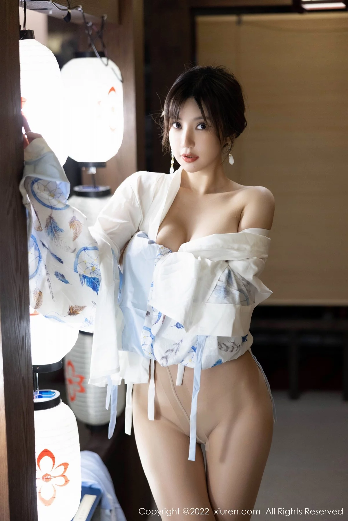 [[XiuRen秀人网]秀人网]No.5569_女神绮里嘉ula私房日式风性感和服配超薄无内肉丝极致诱惑写真75P