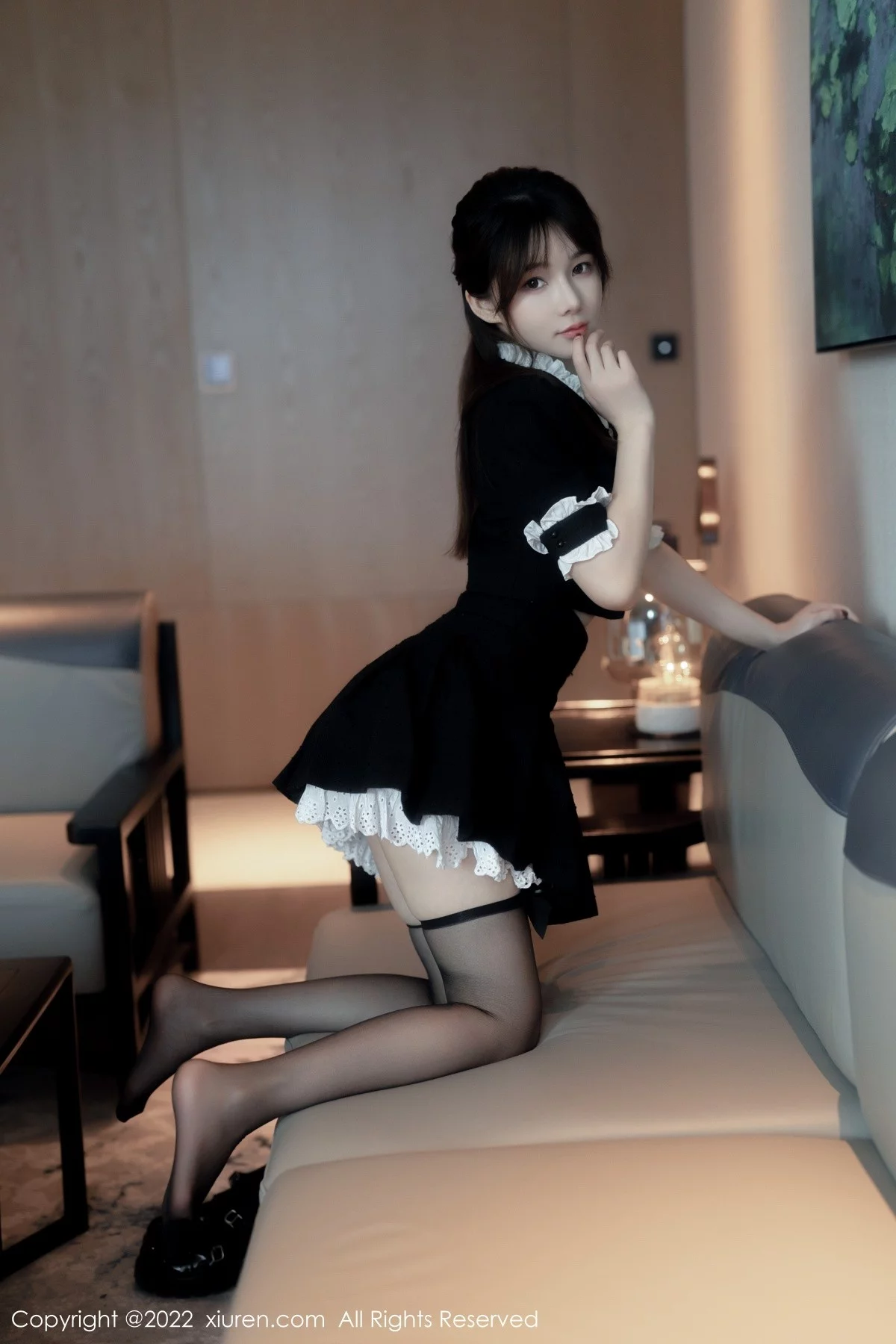 [[XiuRen秀人网]秀人网]No.5626_模特婠婠么脱黑色短款连衣裙露性感黑色内衣秀曼妙身材诱惑写真64P