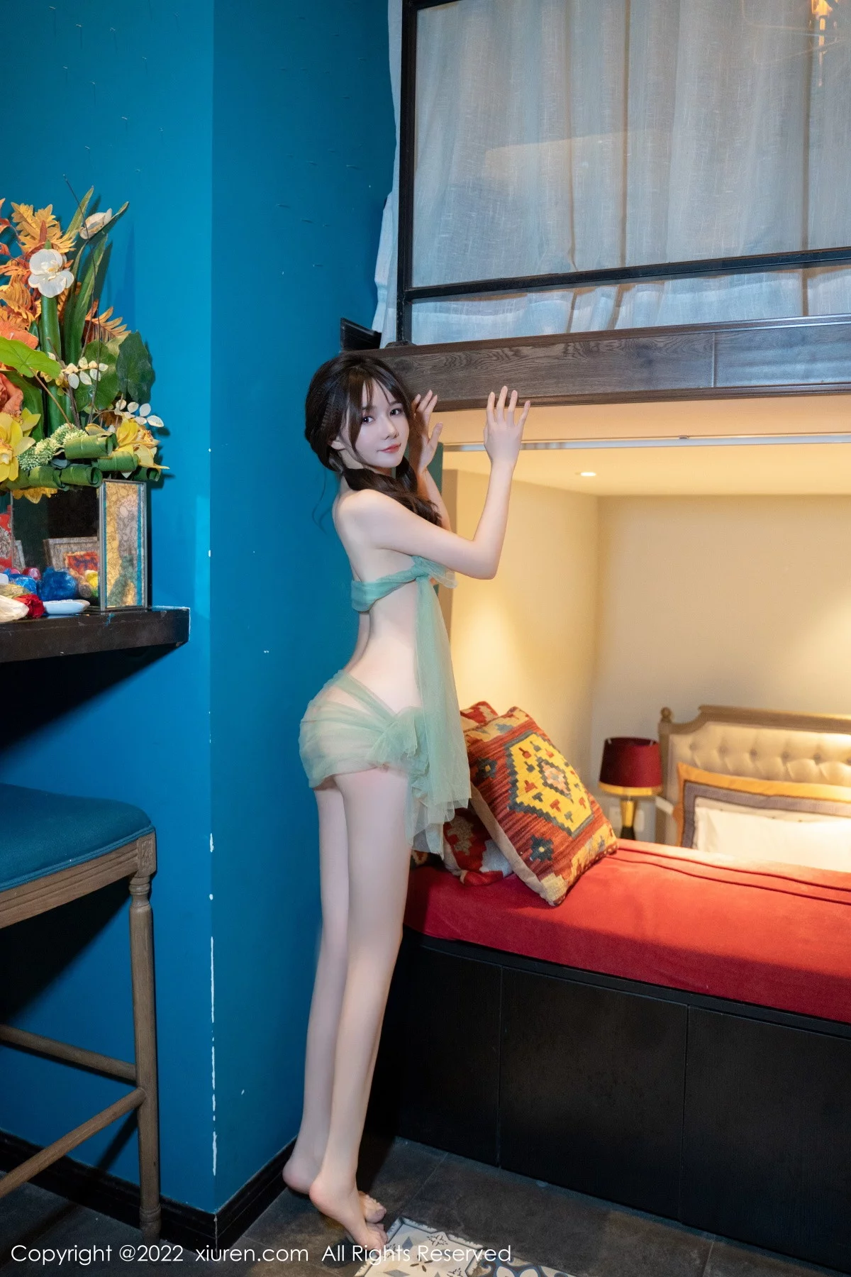 [[XiuRen秀人网]秀人网]No.5800_模特婠婠么居家私房性感轻透薄纱裹身秀绝美身材火辣诱惑写真56P
