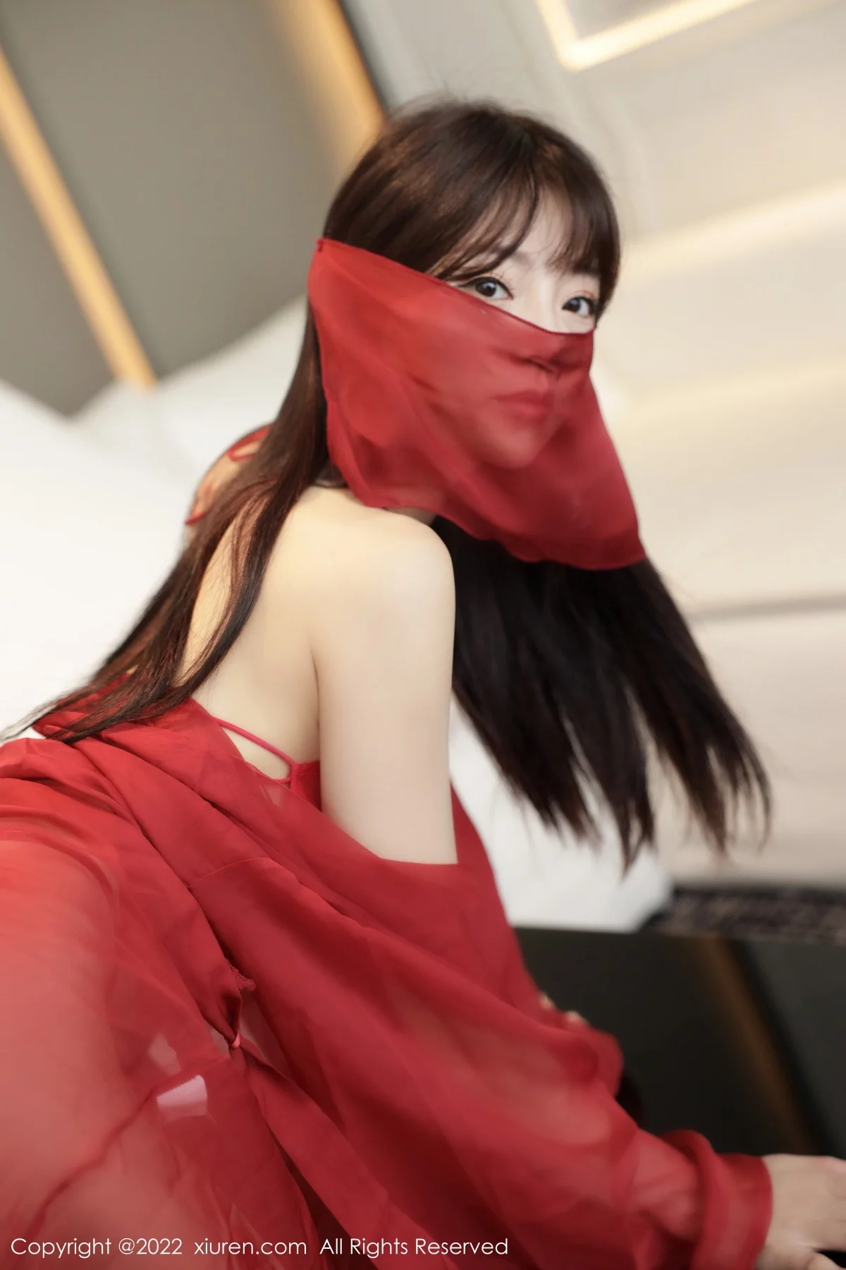 [[XiuRen秀人网]秀人网]No.5851_模特佘贝拉bella南京旅拍红色轻透薄纱服饰秀完美身材诱惑写真57P