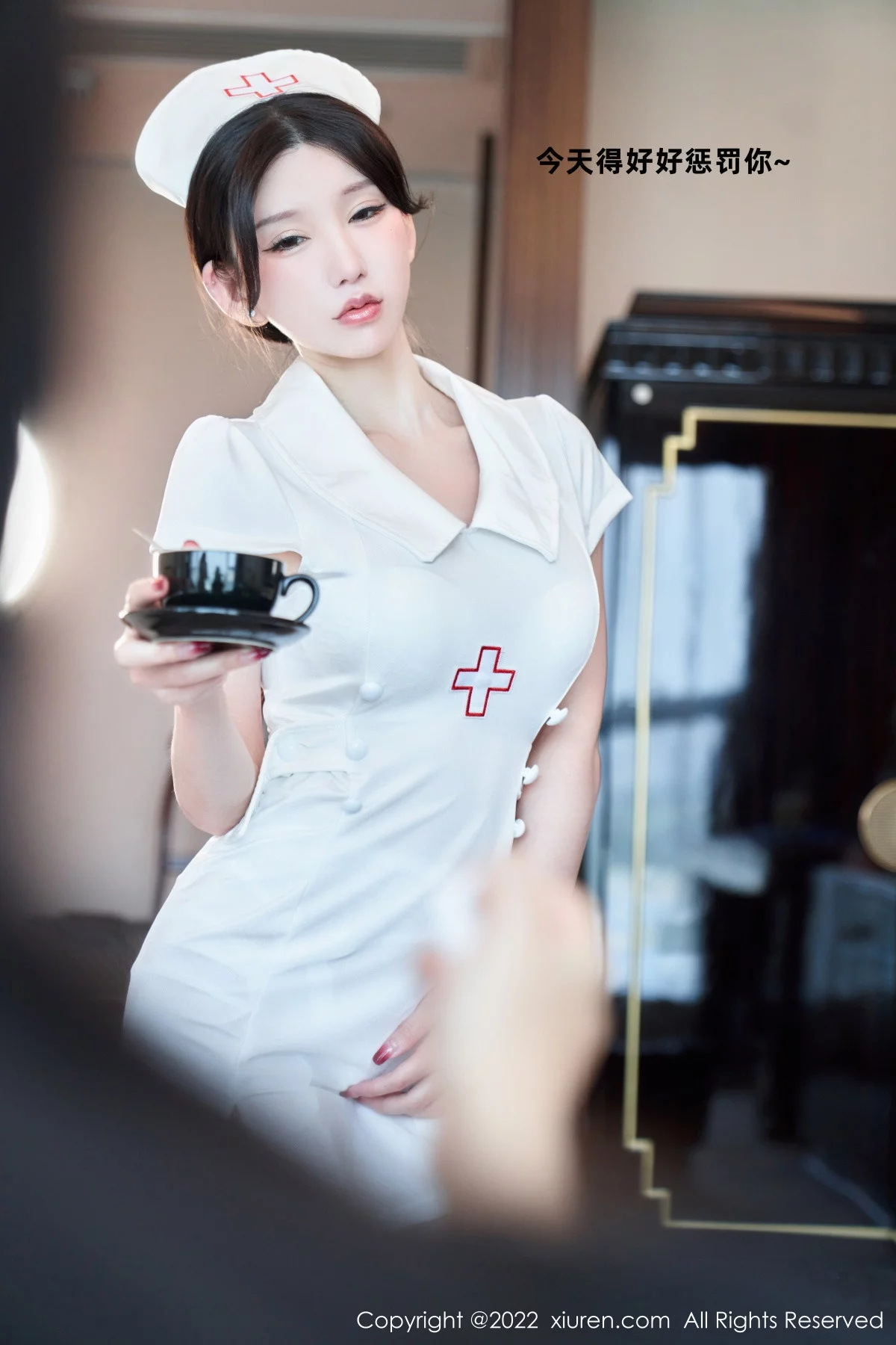 [[XiuRen秀人网]秀人网]No.5746_女神周于希Sally脱白色护士制服露性感内衣配白丝吊袜诱惑写真80P