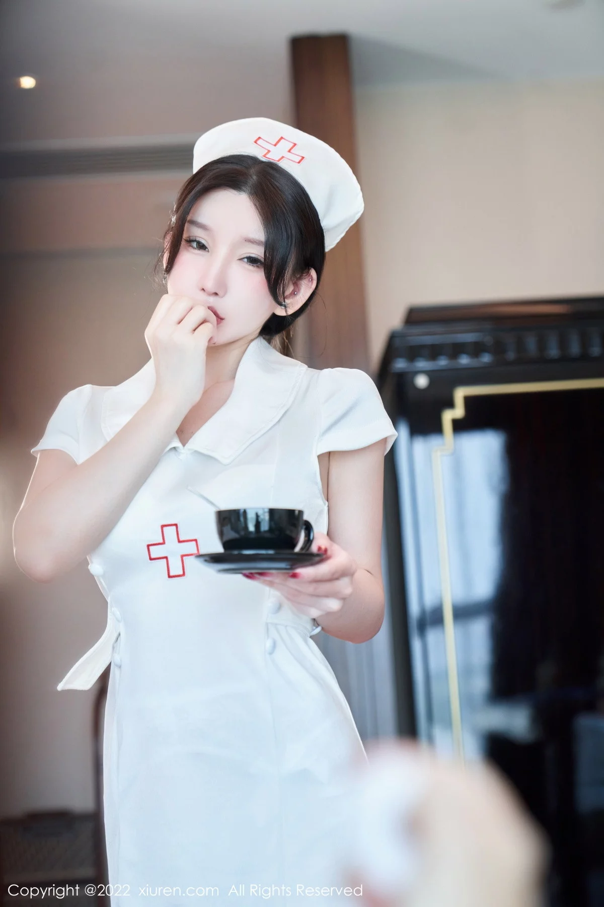 [[XiuRen秀人网]秀人网]No.5746_女神周于希Sally脱白色护士制服露性感内衣配白丝吊袜诱惑写真80P