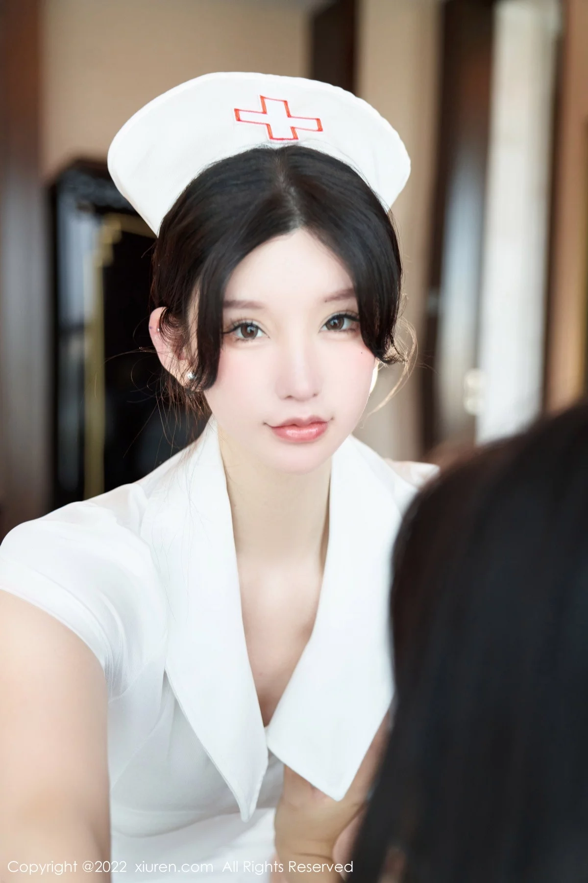 [[XiuRen秀人网]秀人网]No.5746_女神周于希Sally脱白色护士制服露性感内衣配白丝吊袜诱惑写真80P