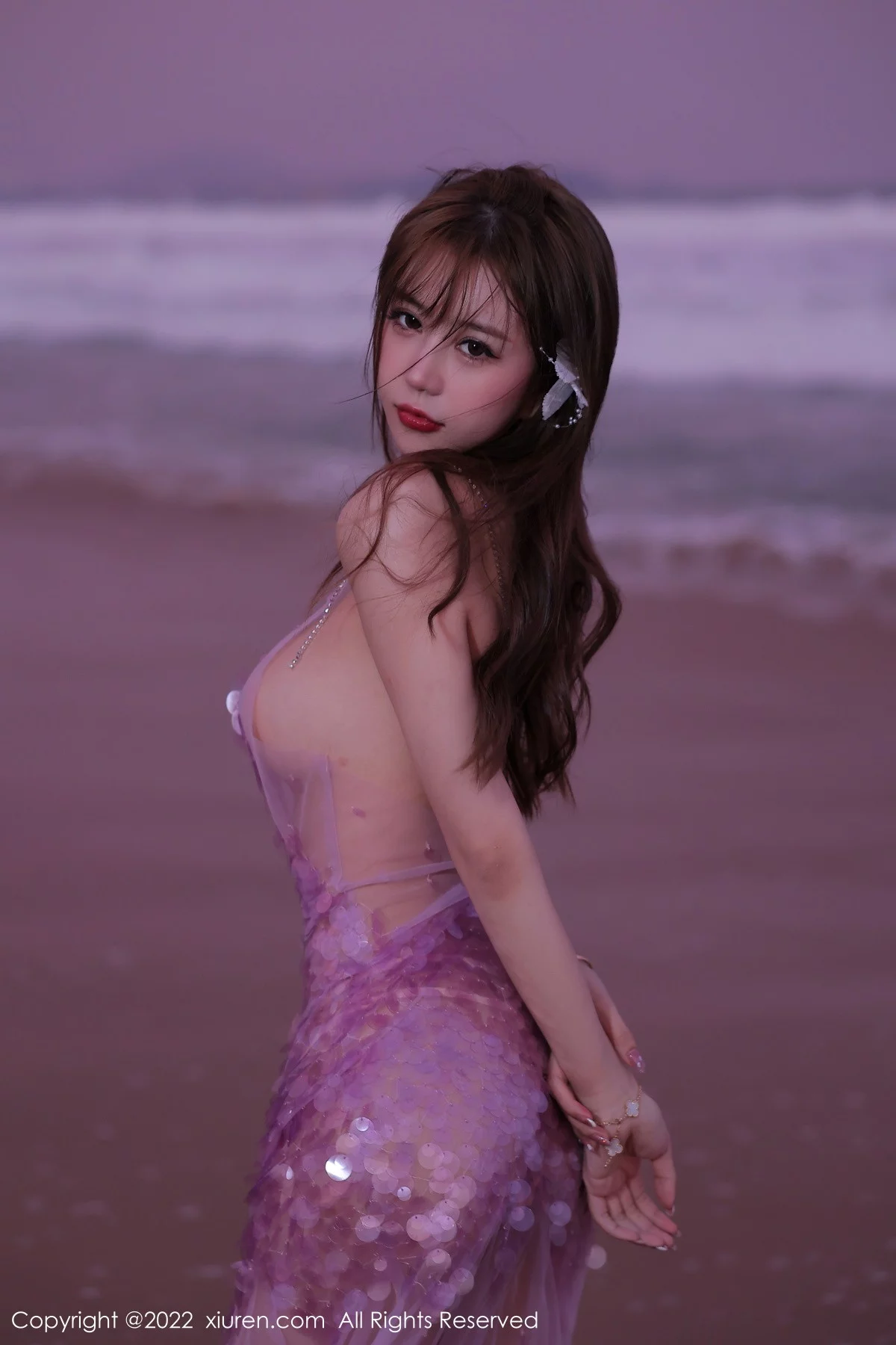 [[XiuRen秀人网]秀人网]No.5890_模特tina_甜仔海南旅拍沙滩场景粉色真空裙秀凹凸身材诱惑写真53P