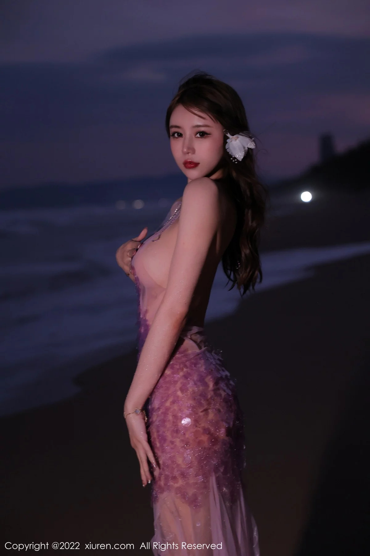 [[XiuRen秀人网]秀人网]No.5890_模特tina_甜仔海南旅拍沙滩场景粉色真空裙秀凹凸身材诱惑写真53P
