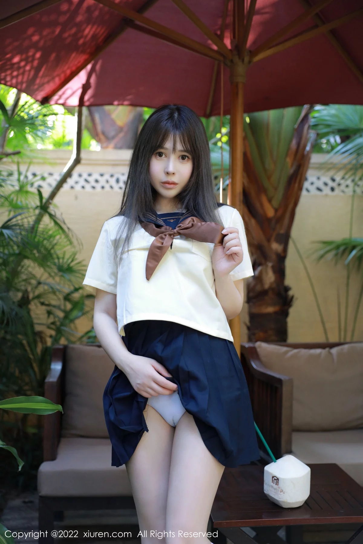 [[XiuRen秀人网]秀人网]No.6021_女神Evelyn艾莉南京旅拍户外性感白色水手服秀完美身材诱惑写真66P