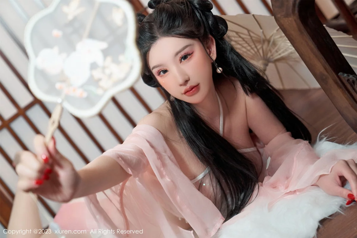 [[XiuRen秀人网]秀人网]No.6217_女神周于希Sally性感粉色古装服饰配超薄无内肉丝惹火诱惑写真85P