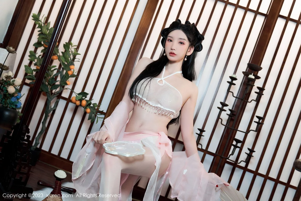 [[XiuRen秀人网]秀人网]No.6217_女神周于希Sally性感粉色古装服饰配超薄无内肉丝惹火诱惑写真85P