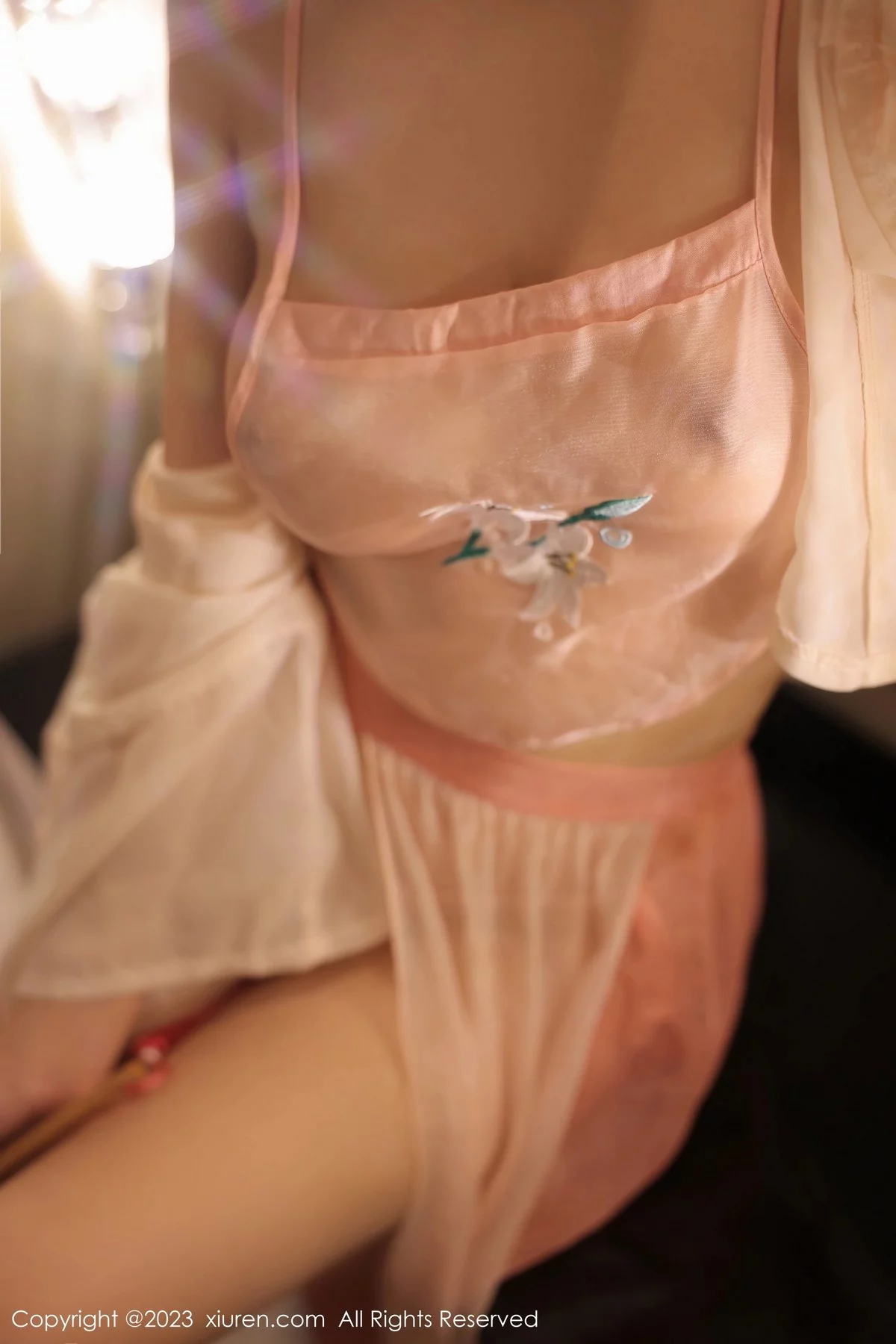 [[XiuRen秀人网]秀人网]No.6369_新人模特李佳芮cherie性感粉色薄透古装服饰秀惹火身材诱惑写真91P
