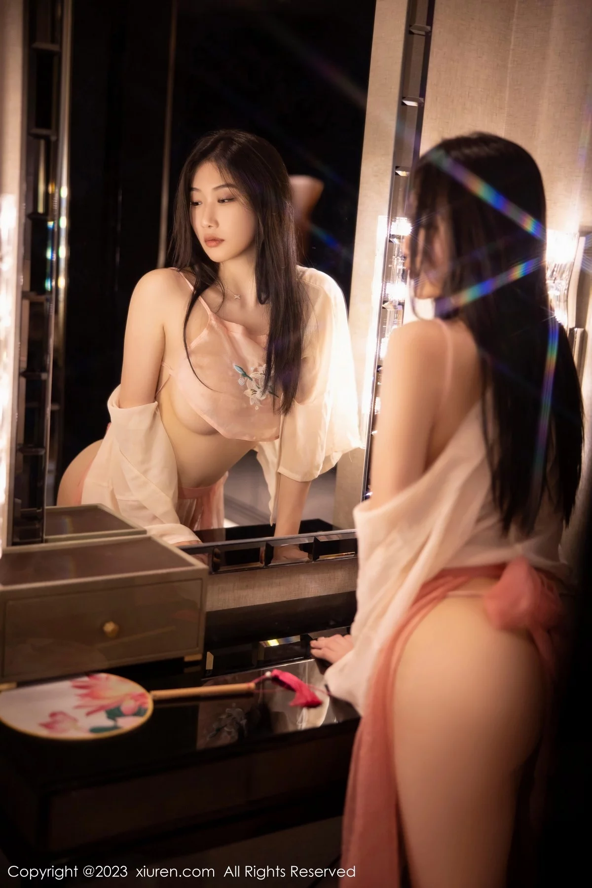 [[XiuRen秀人网]秀人网]No.6369_新人模特李佳芮cherie性感粉色薄透古装服饰秀惹火身材诱惑写真91P