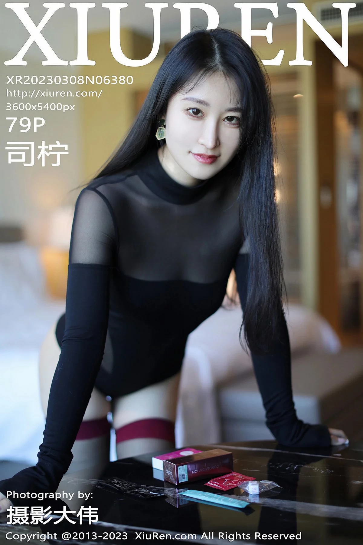 [[XiuRen秀人网]秀人网]No.6380_模特司柠性感黑色轻透高开叉服饰配黑丝袜秀曼妙身姿诱惑写真79P