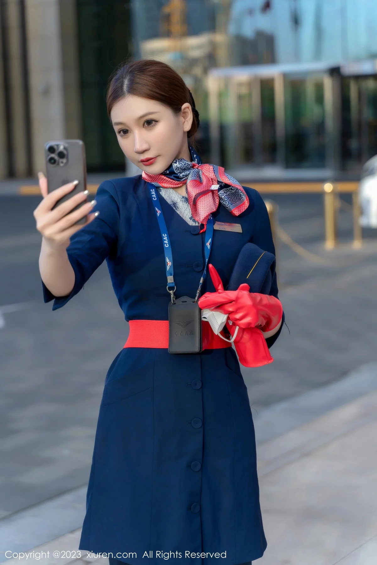 [[XiuRen秀人网]秀人网]No.6288_模特顾乔楠Cora脱性感空姐制服露黑色内衣配超薄黑丝诱惑写真66P