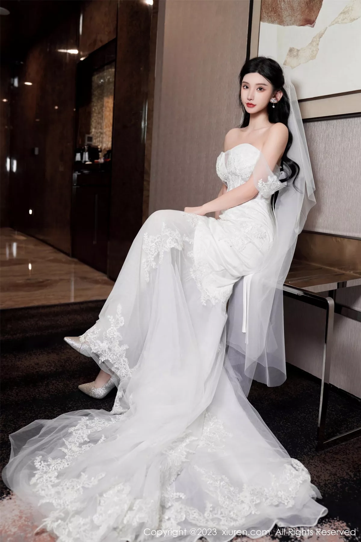 [[XiuRen秀人网]秀人网]No.7463_女神周于希Sally性感白色婚纱+白色蕾丝情趣服饰完美诱惑写真100P