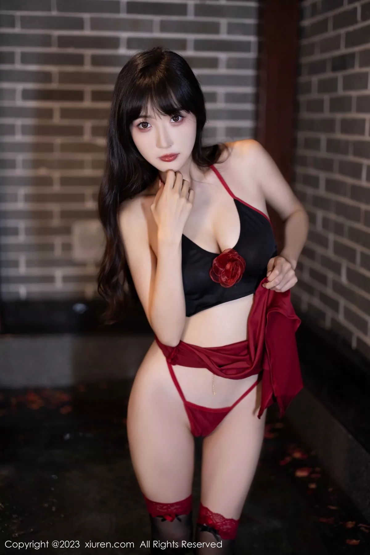 [[XiuRen秀人网]秀人网]No.7529_模特林星阑私房浴室性感黑色内衣配黑丝吊袜秀曼妙身姿诱惑写真82P