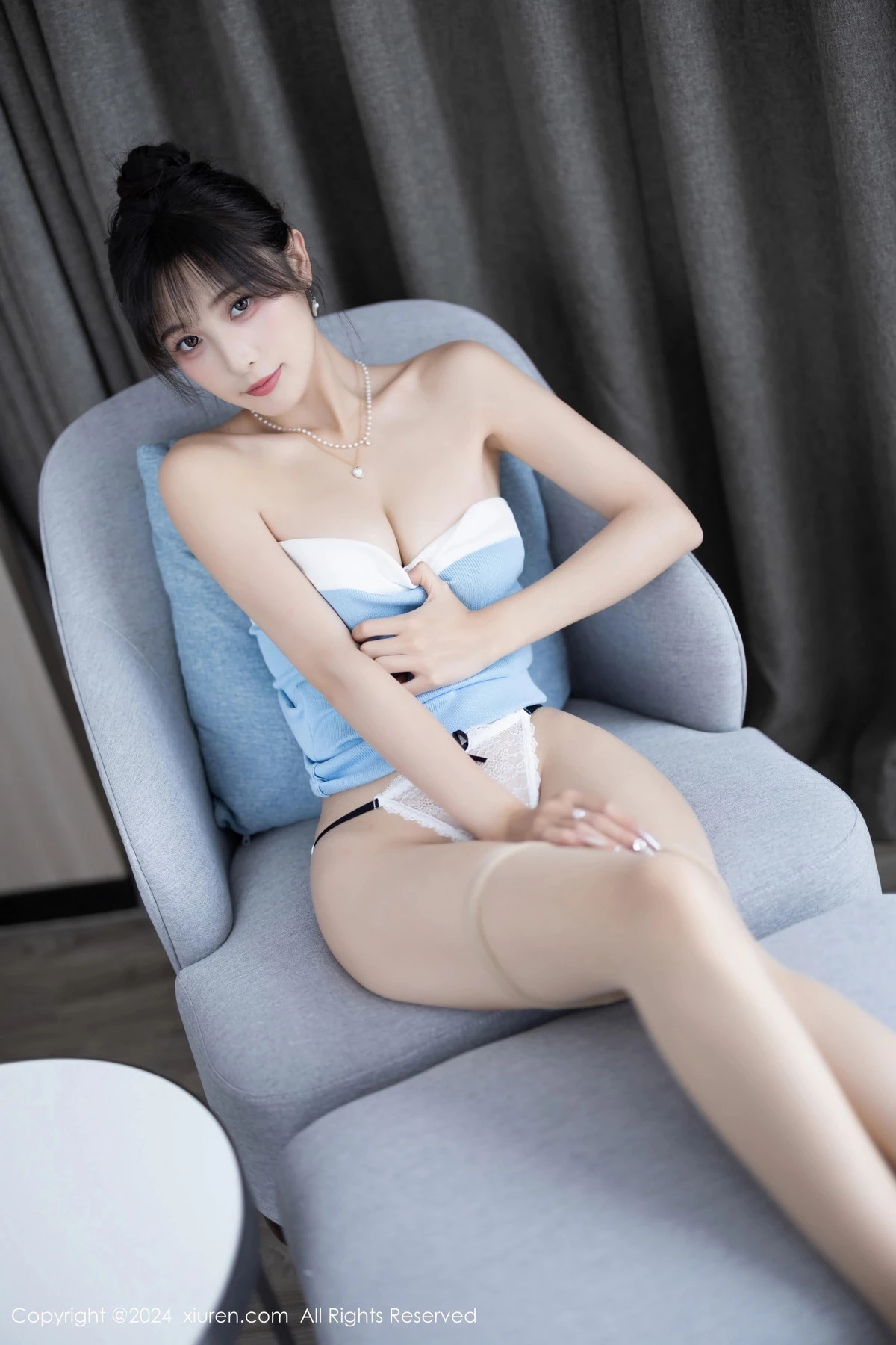 [[XiuRen秀人网]秀人网]No.8165_模特林星阑情趣修女服+蓝色服饰配超薄白丝秀曼妙身姿诱惑写真84P