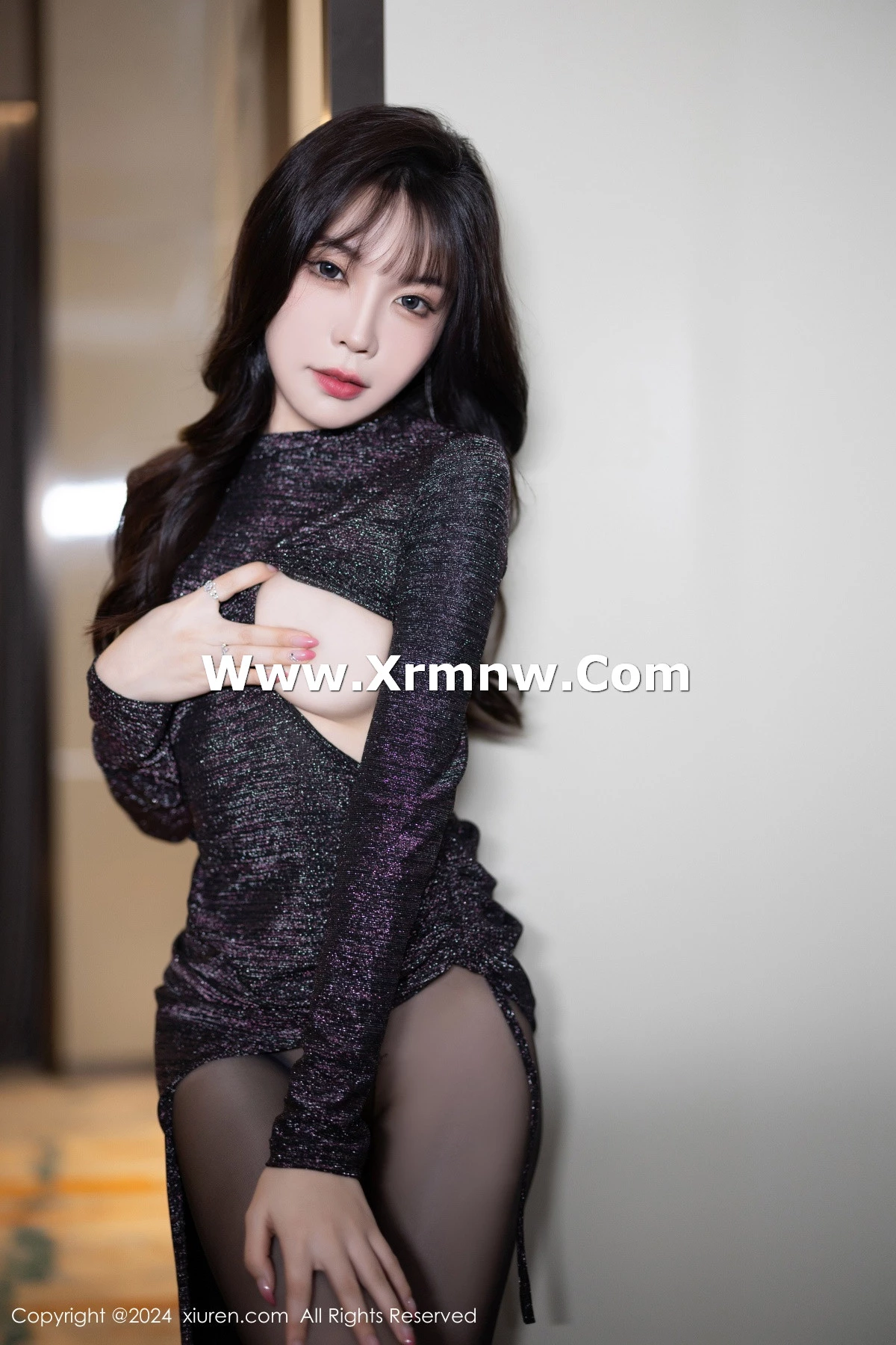 [[XiuRen秀人网]秀人网]No.8200_女神徐莉芝Booty黑色连衣长裙+紫色情趣服饰秀曼妙身姿诱惑写真88P