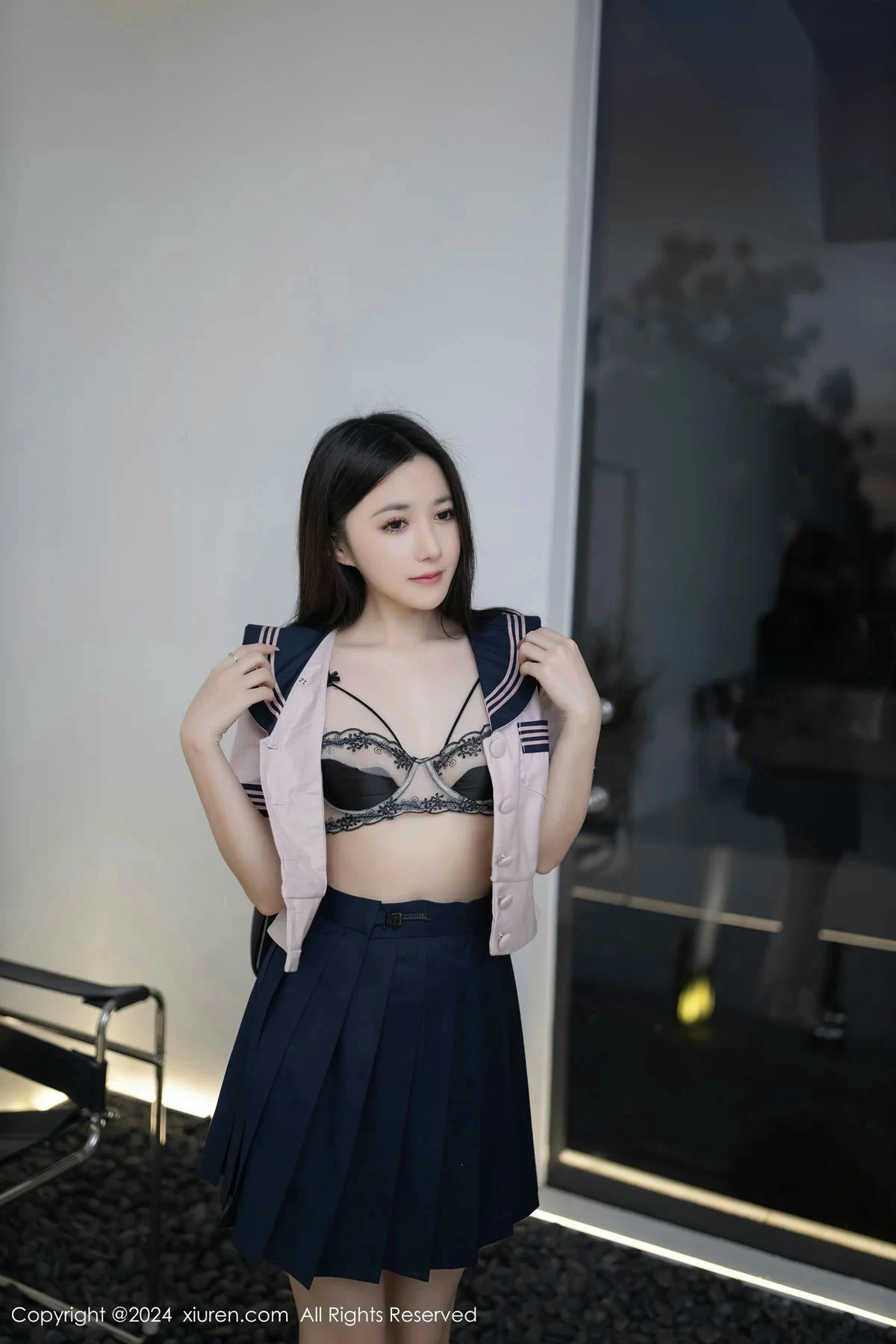 [[XiuRen秀人网]秀人网]No.8244_模特鱼子酱Fish性感JK制服配情趣内衣秀曼妙身姿迷人诱惑写真80P