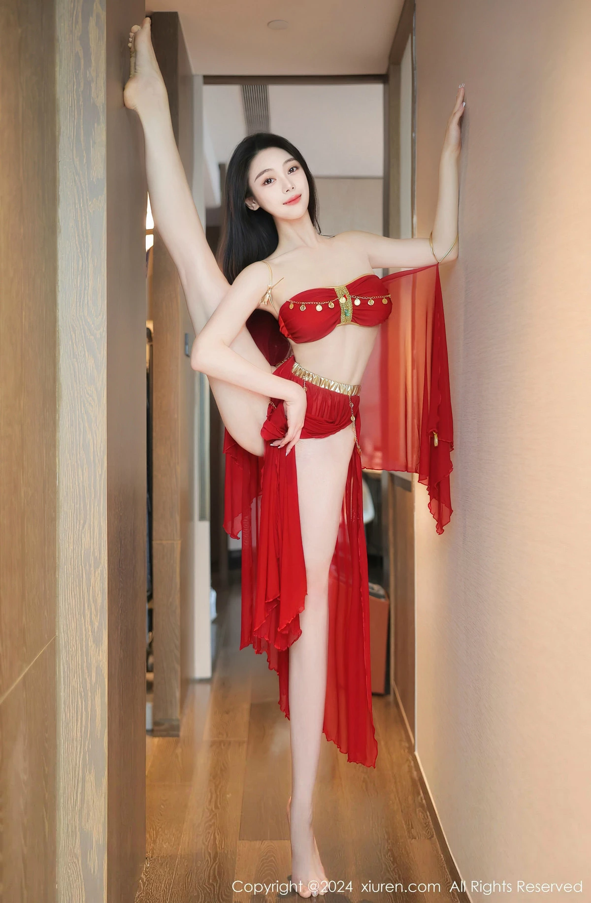 [[XiuRen秀人网]秀人网]No.8420_模特清妙异域舞娘装扮性感红色舞裙秀曼妙身姿修长美腿迷人写真93P