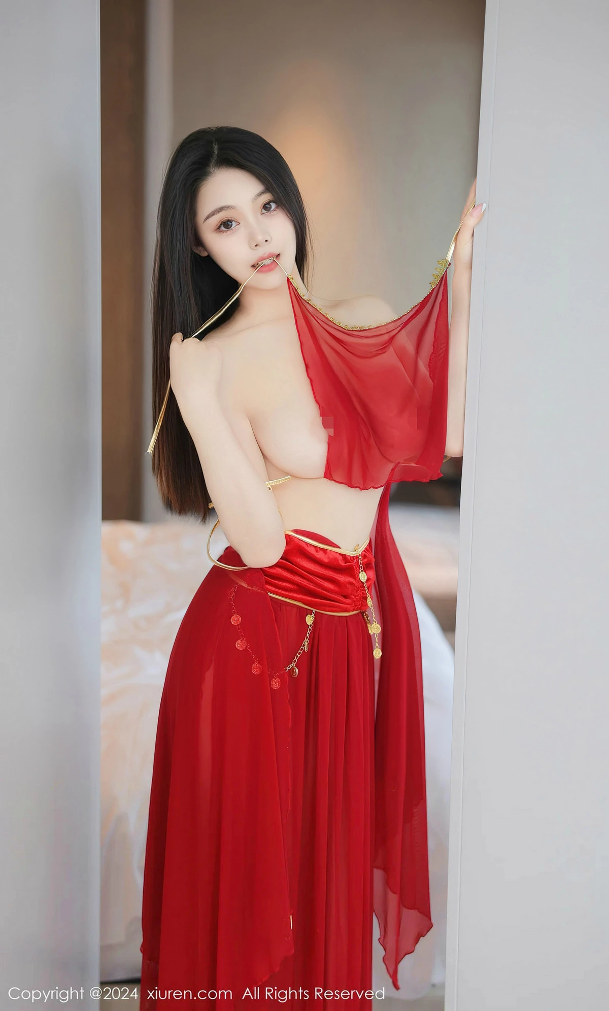 [[XiuRen秀人网]秀人网]No.8420_模特清妙异域舞娘装扮性感红色舞裙秀曼妙身姿修长美腿迷人写真93P