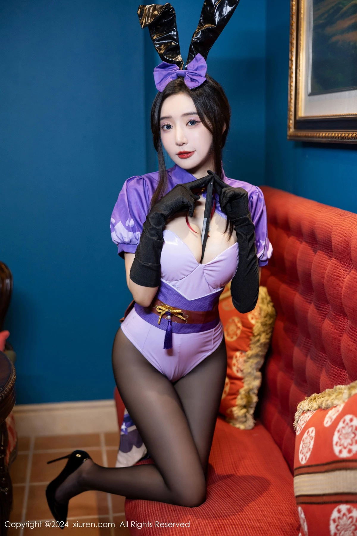 [[XiuRen秀人网]秀人网]No.8562_女神王馨瑶yanni性感紫色内衣配超薄黑丝秀完美身材迷人诱惑写真81P