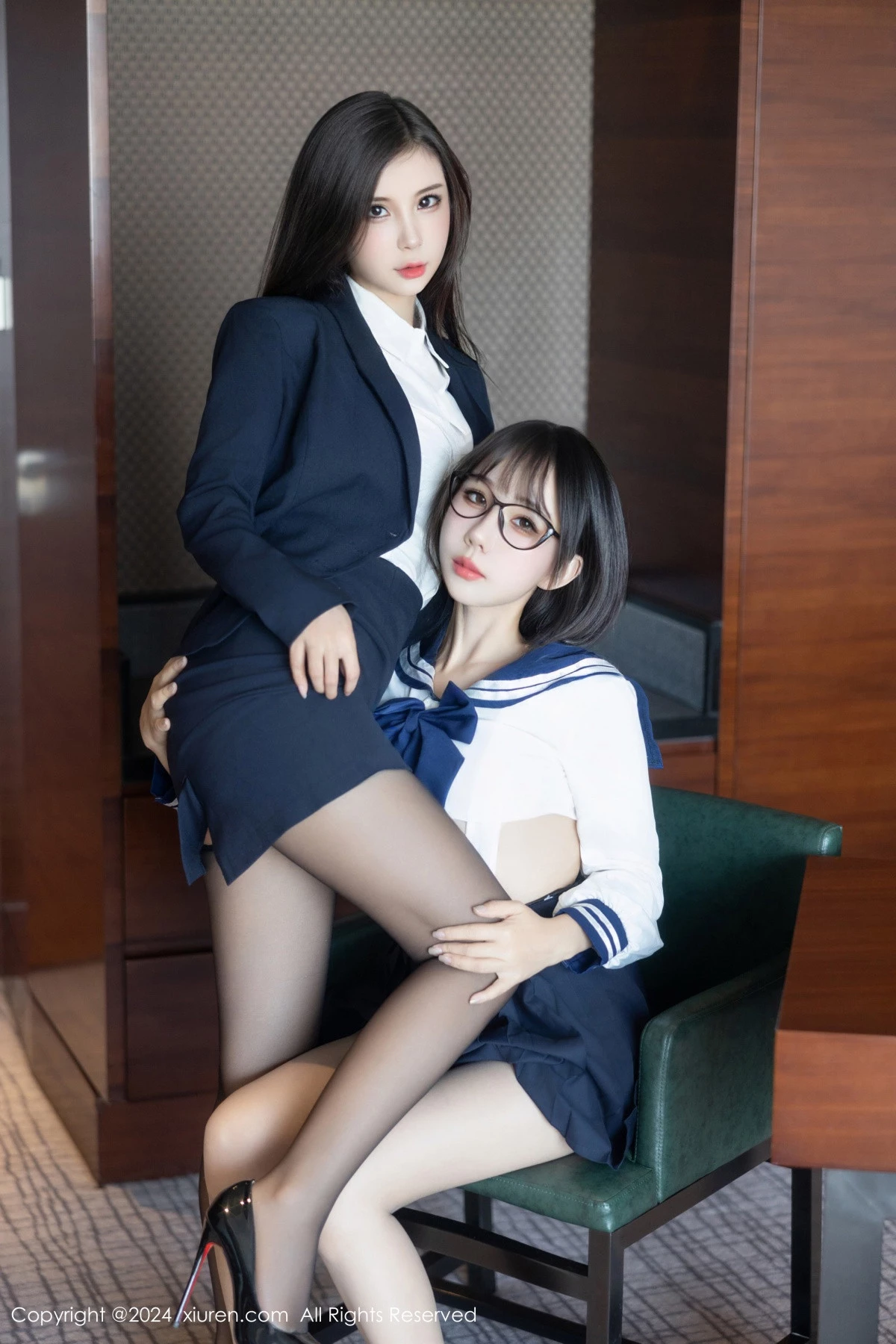 [[XiuRen秀人网]秀人网]No.9065_模特合集小蛮妖Yummy私房性感姐妹花超薄黑丝秀美腿诱惑写真89P