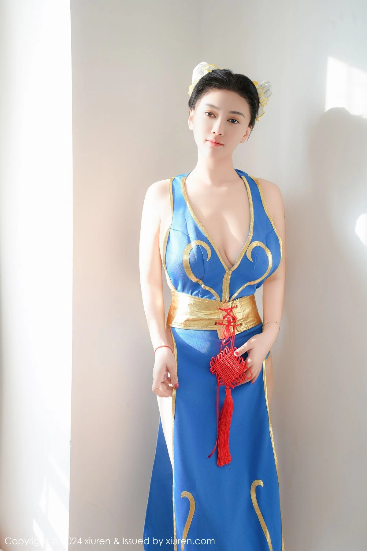 [[XiuRen秀人网]秀人网]No.9252_模特雅茹老师性感蓝色COSPLAY服饰秀白嫩柔美身姿诱惑写真61P