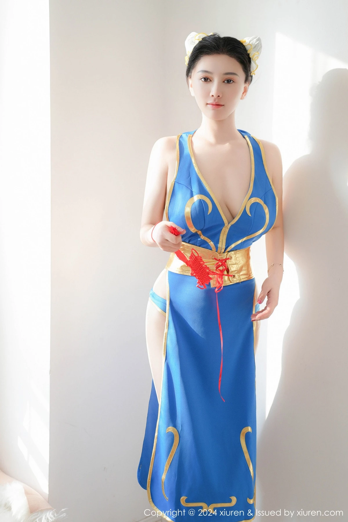 [[XiuRen秀人网]秀人网]No.9252_模特雅茹老师性感蓝色COSPLAY服饰秀白嫩柔美身姿诱惑写真61P