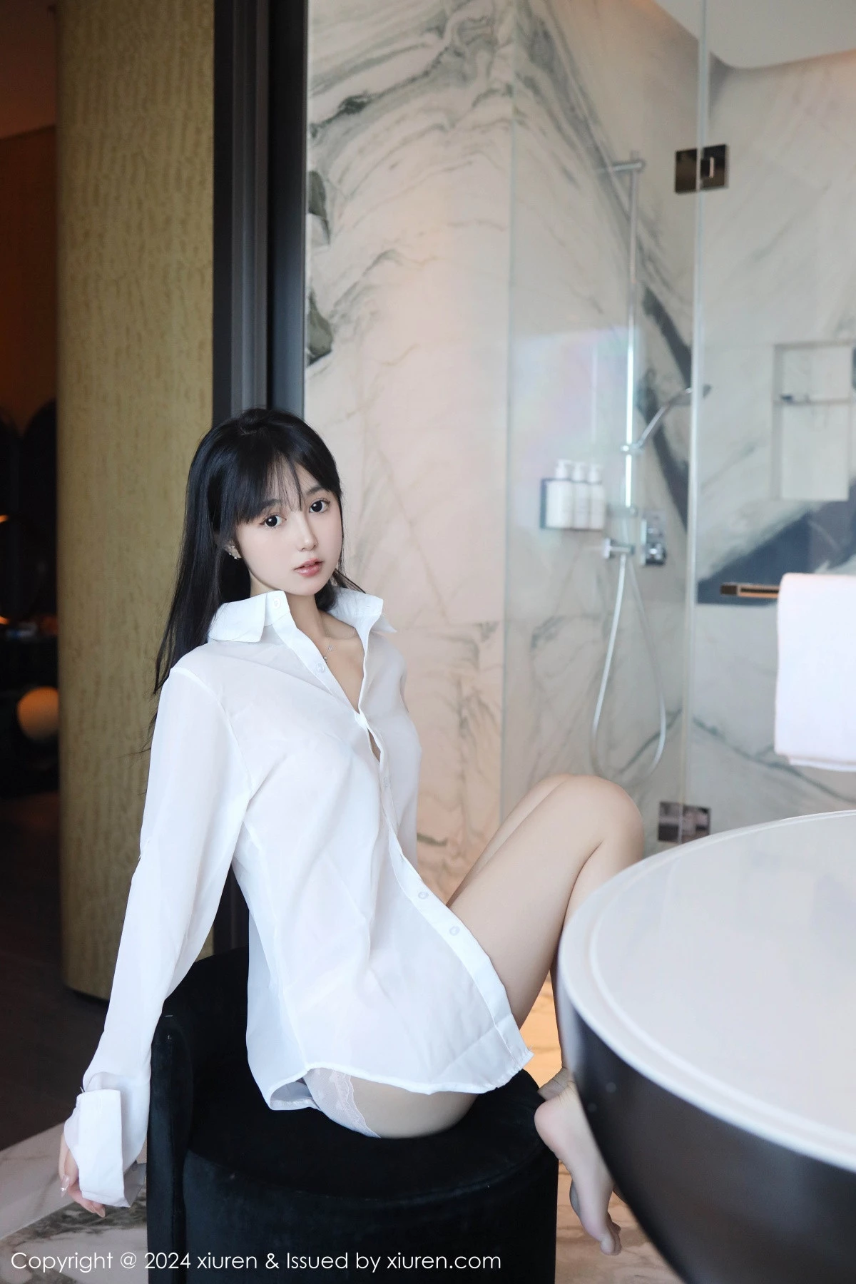 [[XiuRen秀人网]秀人网]No.9251_新人模特林好好私房浴室性感白色衬衣半脱秀曼妙身姿诱惑写真67P