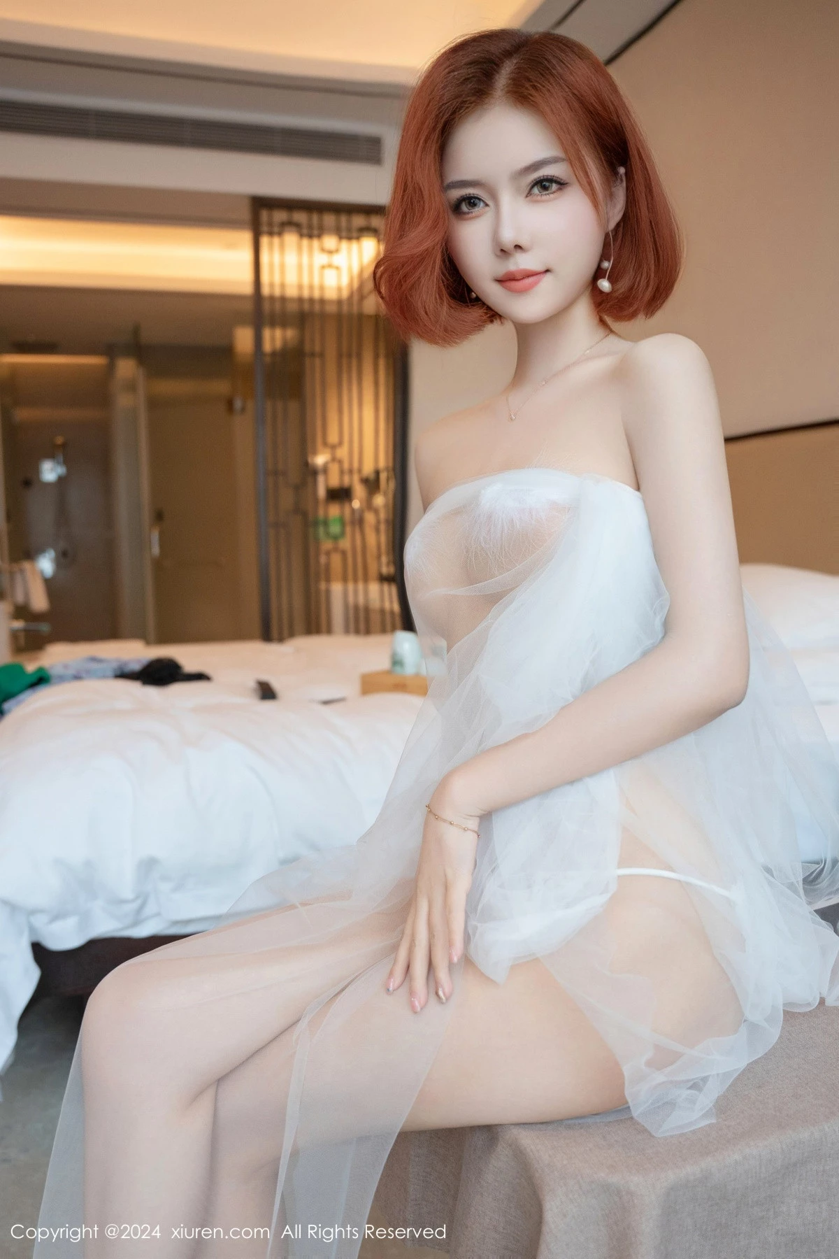 [[XiuRen秀人网]秀人网]No.9318_模特白芷yy私房性感透明白纱露白色情趣内衣秀火辣身材诱惑写真76P