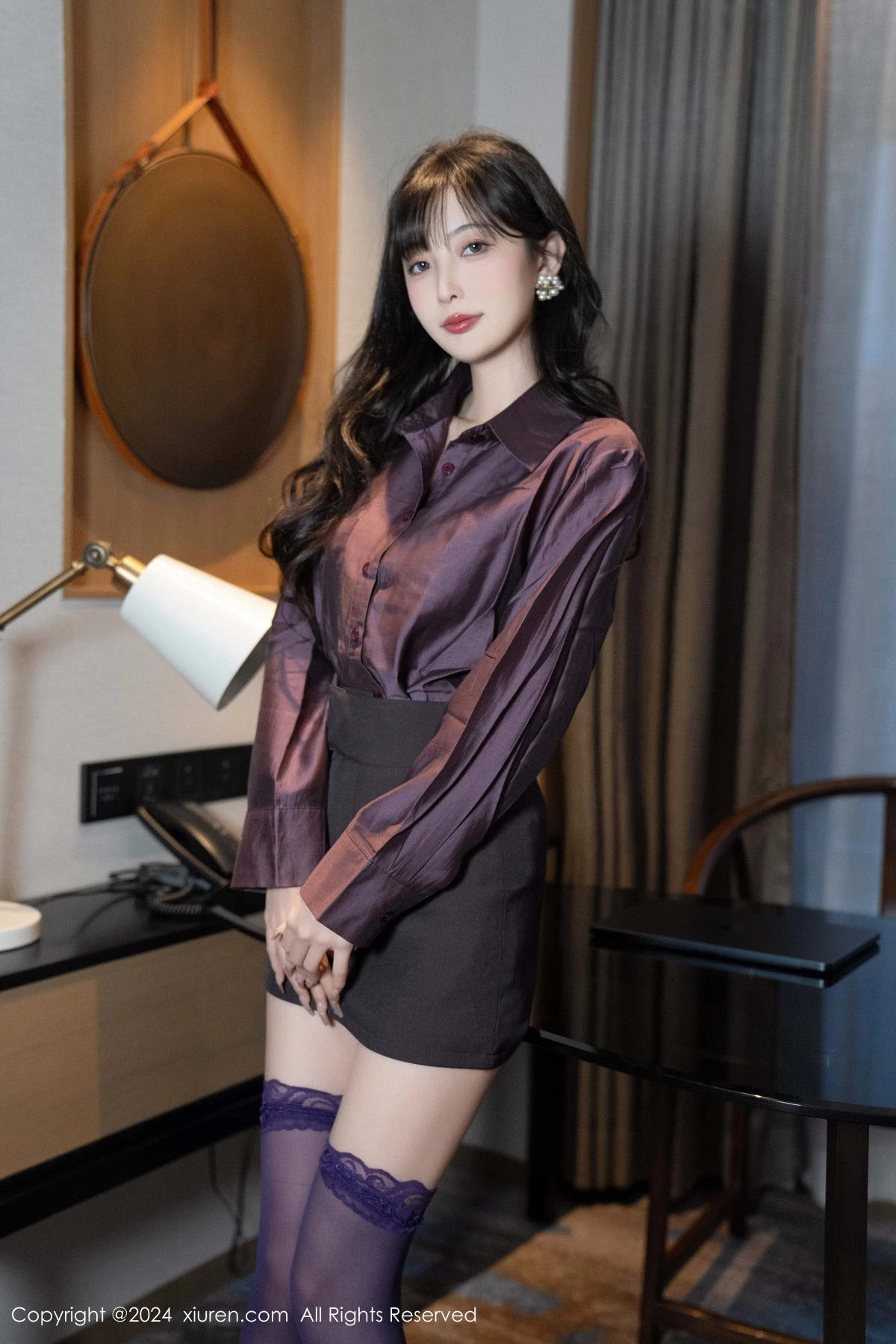[[XiuRen秀人网]秀人网]No.9428_模特林星阑性感紫色情趣连体内衣配紫色丝袜秀曼妙身姿诱惑写真81P