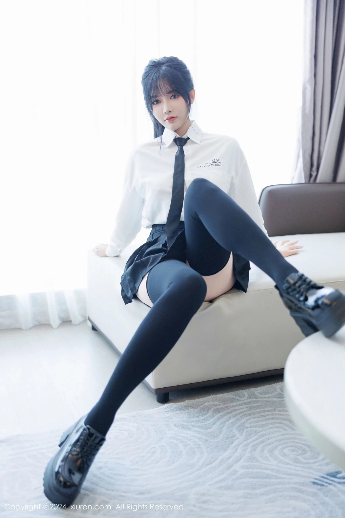 [[XiuRen秀人网]秀人网]No.9505_模特娜比私房性感黑色蕾丝内衣配超薄肉丝秀凹凸身材诱惑写真88P