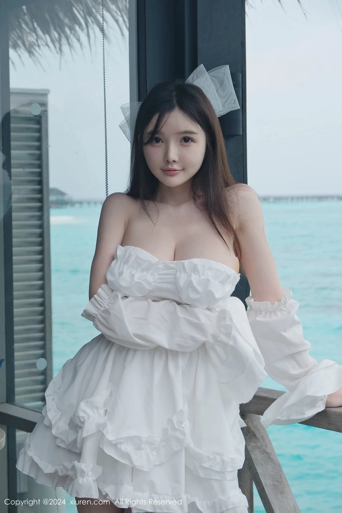 [[XiuRen秀人网]秀人网]No.9535_模特糯美子MINIbabe性感白色婚纱配情趣内衣秀惹火身材诱惑写真59P