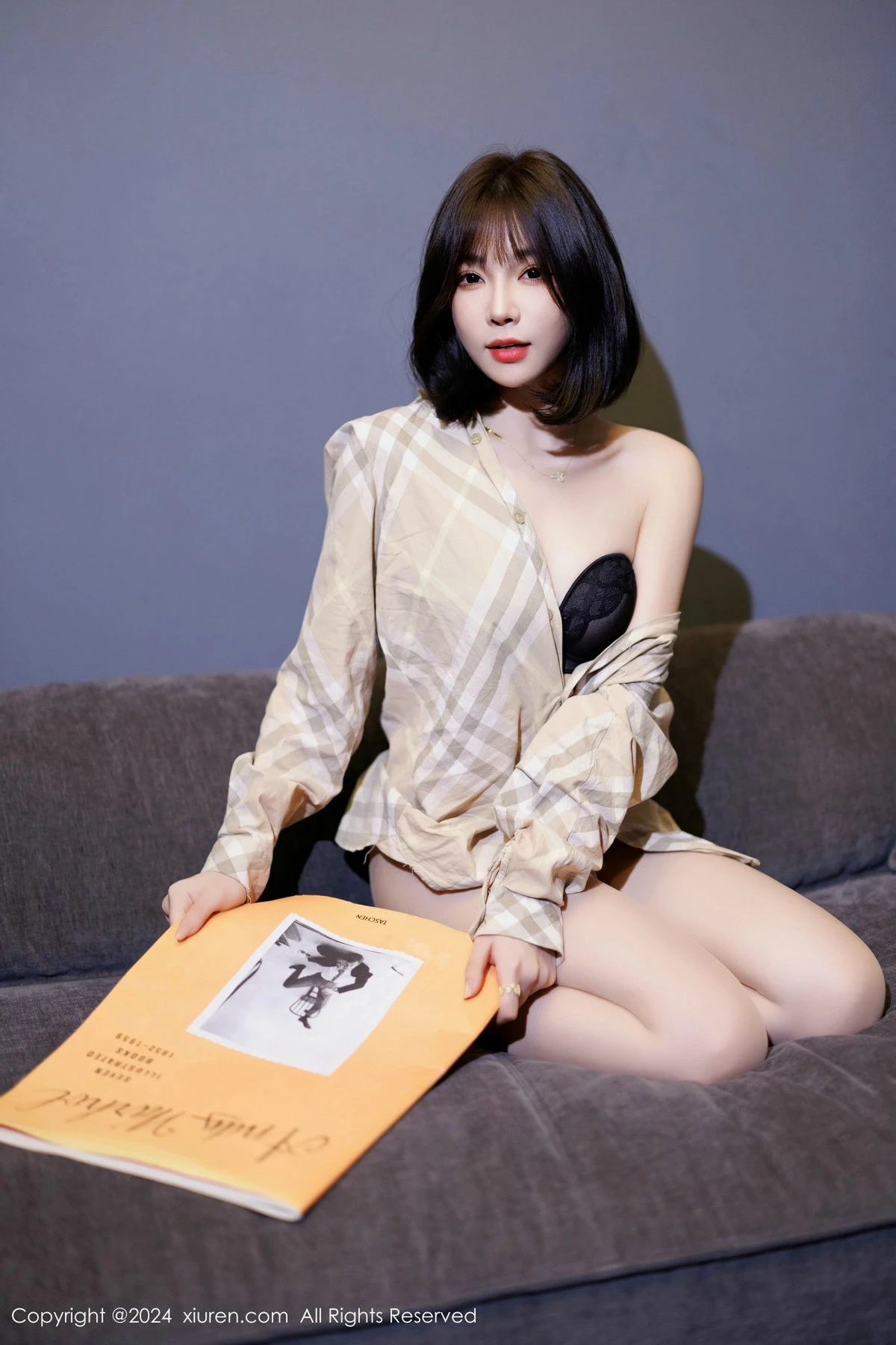 [[XiuRen秀人网]秀人网]No.9482_女神徐莉芝Booty紫色连衣短裙露黑色蕾丝情趣内衣撩人诱惑写真82P