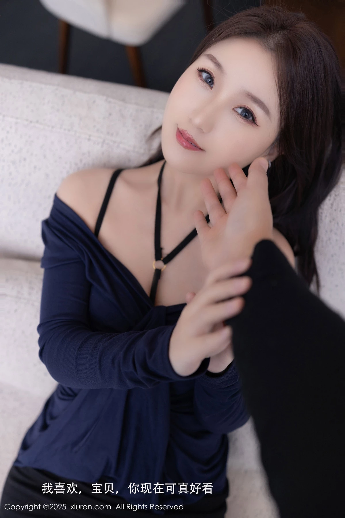 [[XiuRen秀人网]秀人网]No.9729_模特杏子Yada性感黑色蕾丝情趣内衣配黑丝袜秀曼妙身姿诱惑写真79P