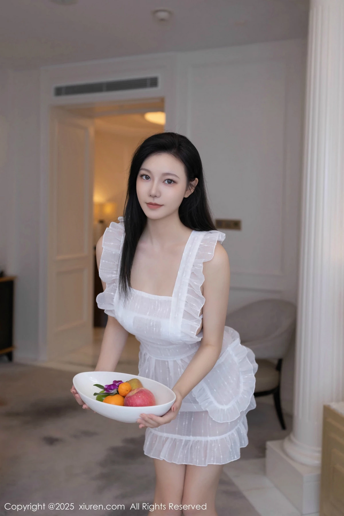 [[XiuRen秀人网]秀人网]No.9821_模特安然anran性感白色情趣女仆服露白色内衣秀曼妙身姿诱惑写真80P
